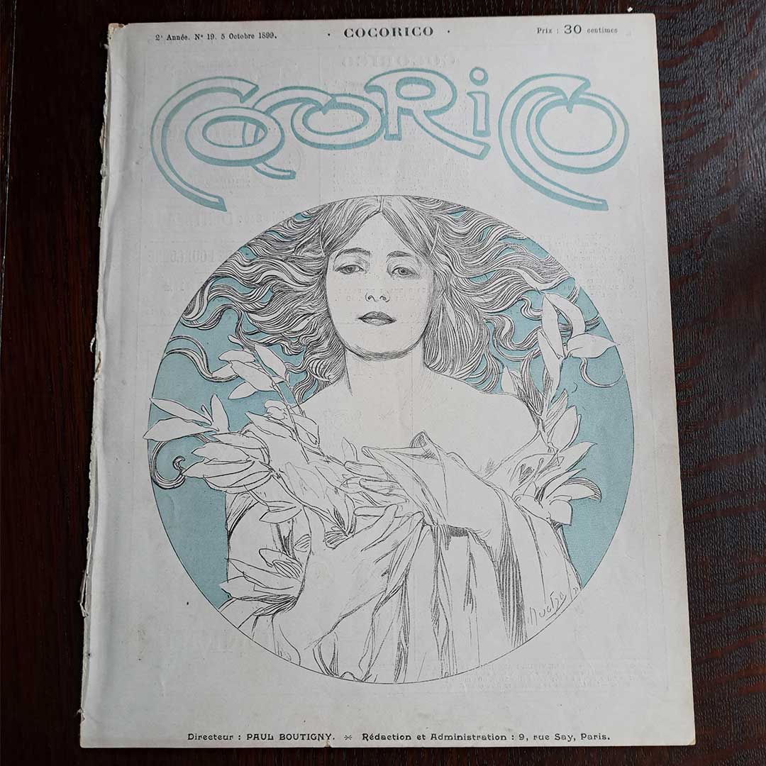 Alphonse Mucha "Cocorico No. 19"