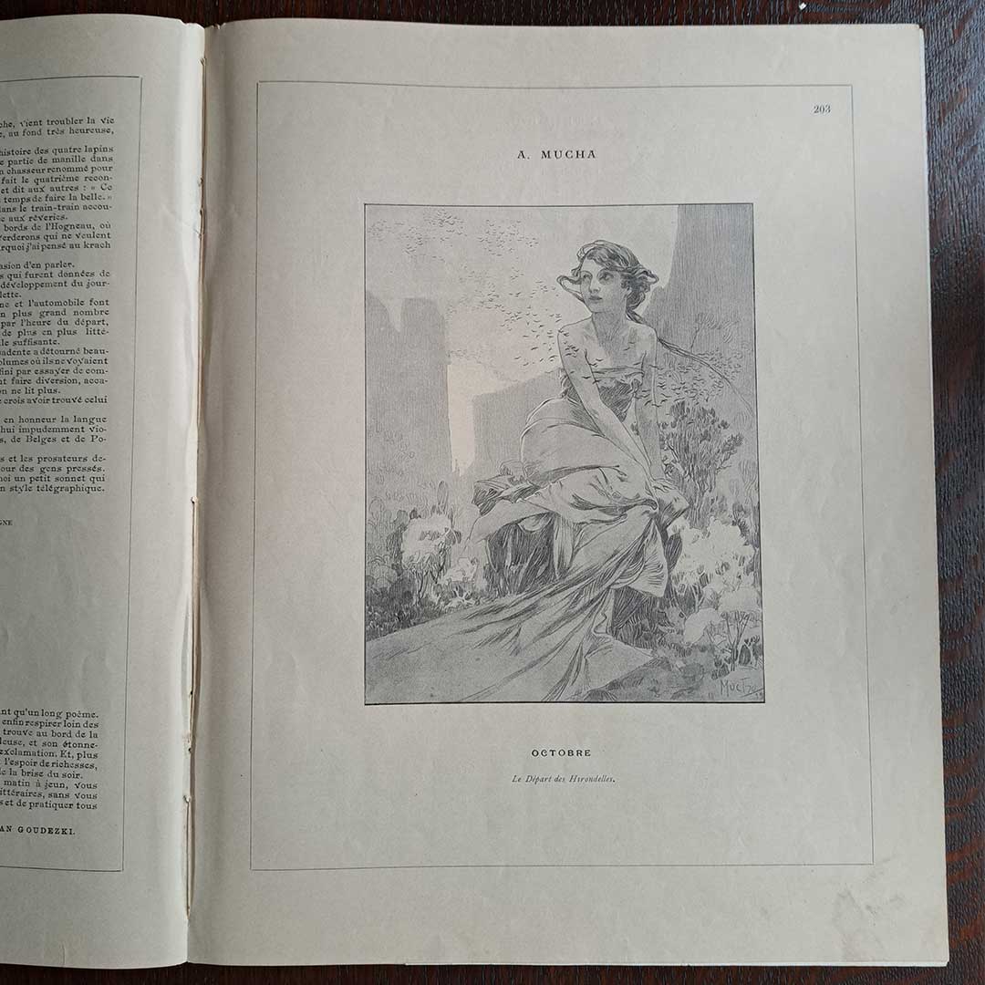 Alphonse Mucha "Cocorico No. 19"