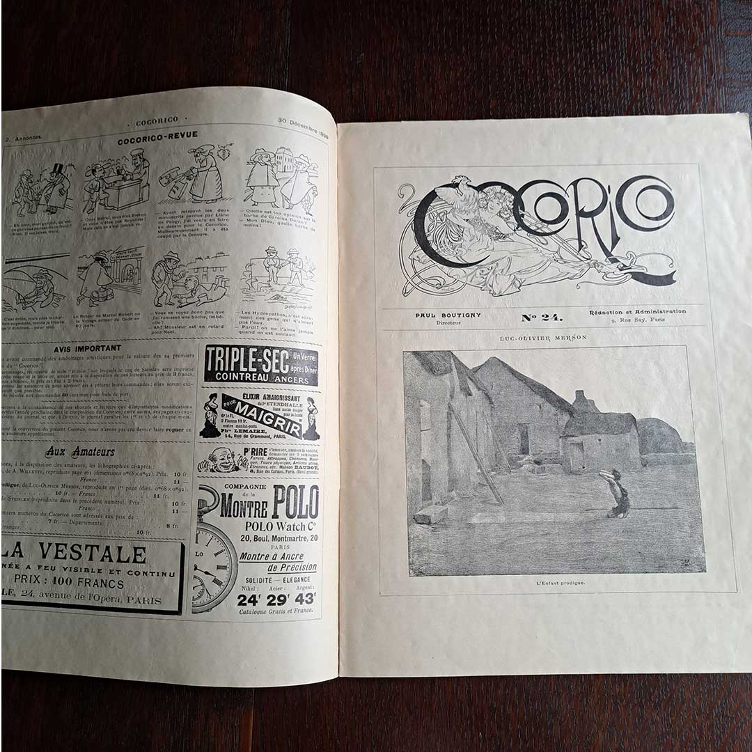 Alphonse Mucha "Cocorico No. 24"