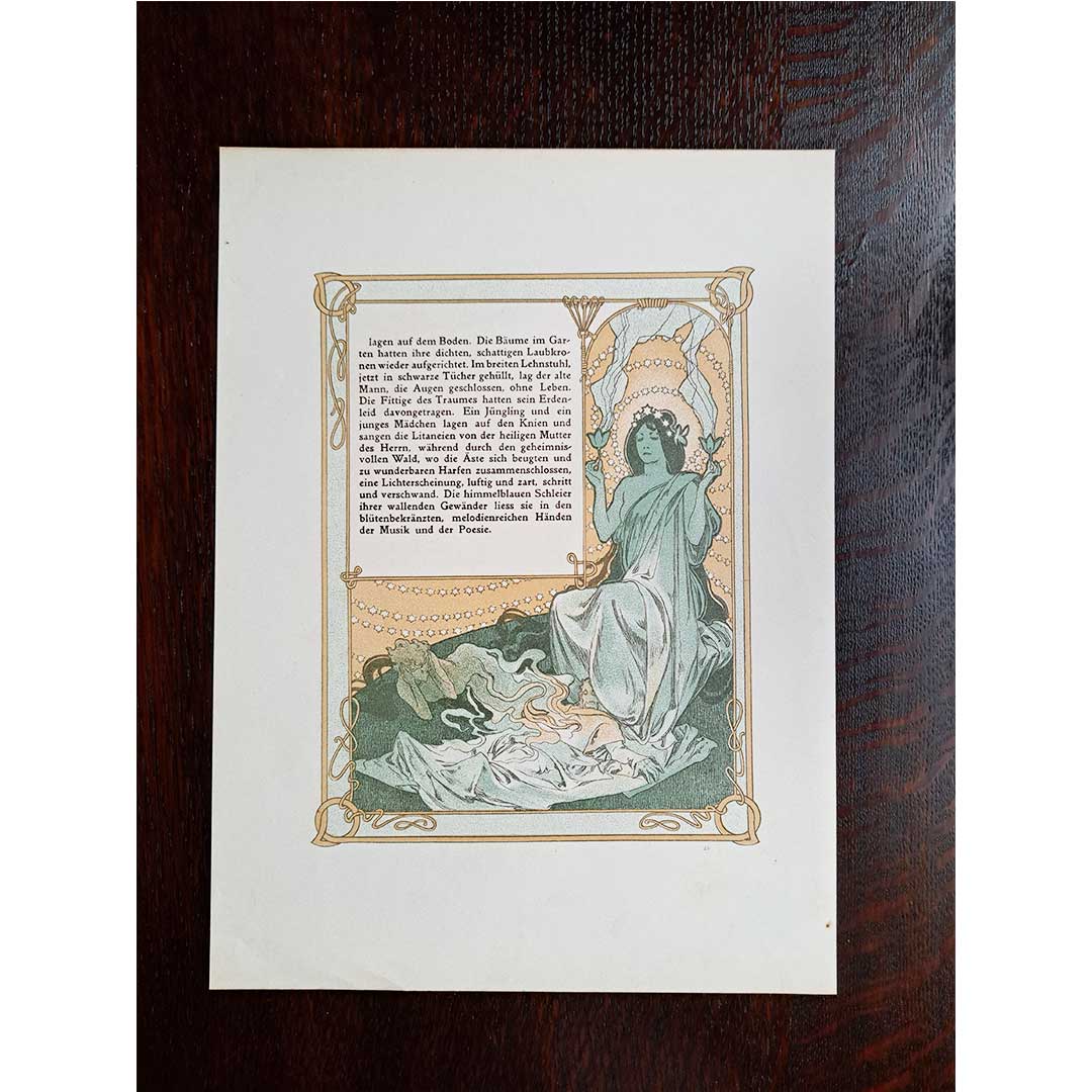 アルフォンス・ミュシャ『トリポリの姫君イルゼ』挿絵【第1部第2章