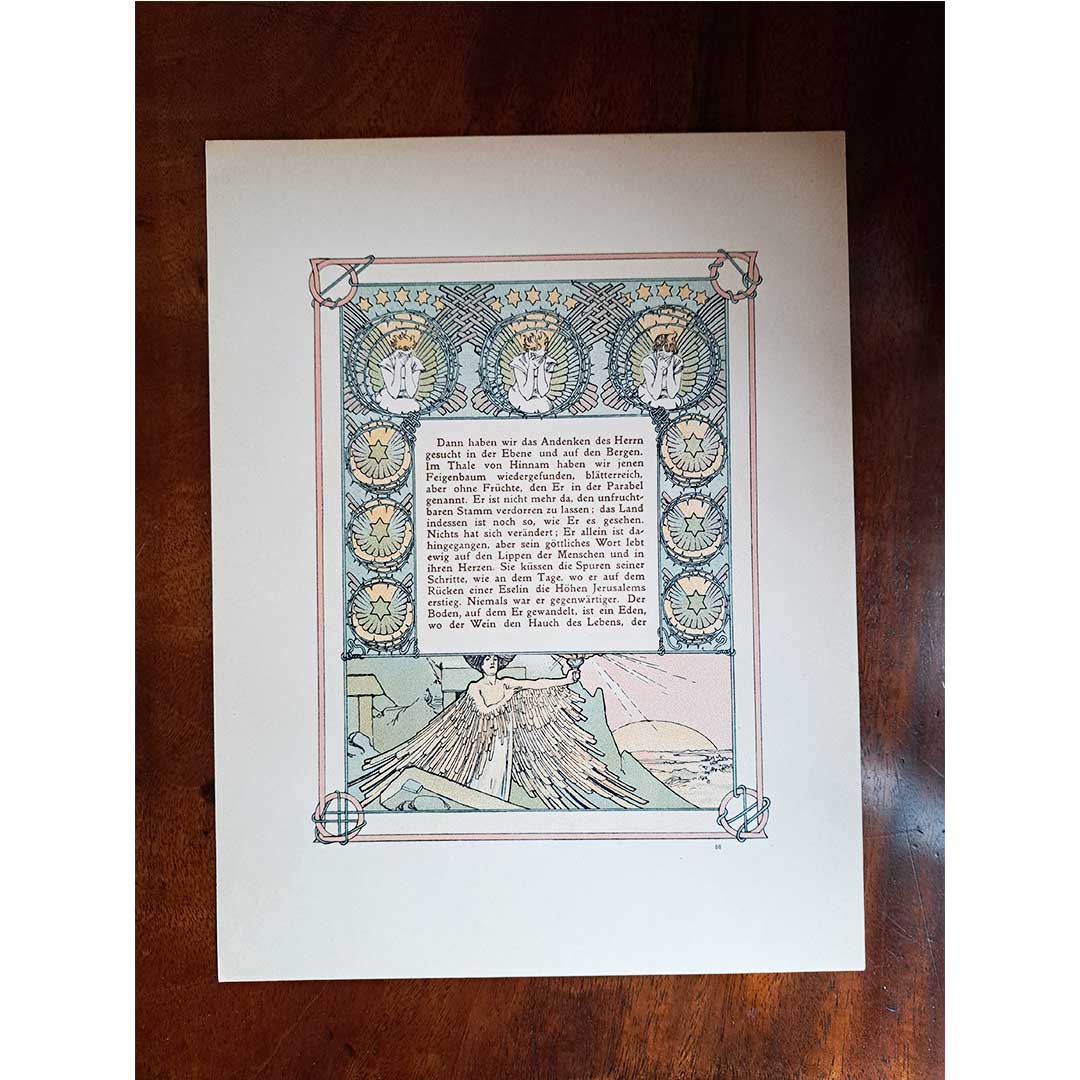 Alphonse Mucha, "Ilse, Princess of Tripoli" illustrations [Part 2, Chapter 3] (both sides No. 87 &amp; 88)