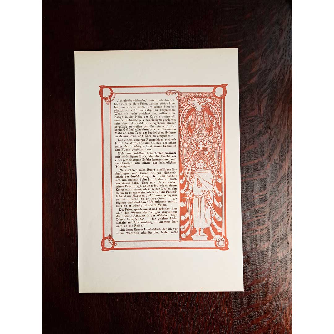 Alphonse Mucha, "Ilse, Princess of Tripoli" illustrations [Part 1, Chapter 1] (both sides No. 9 &amp; 10)