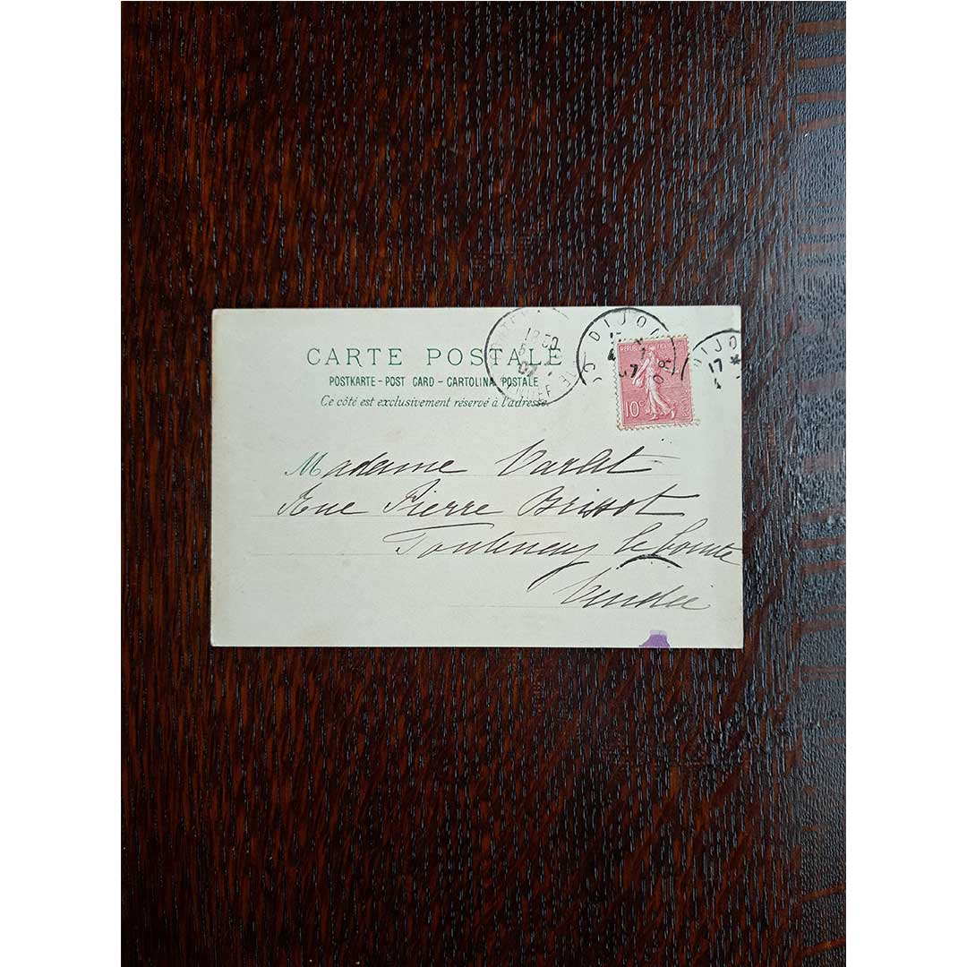 アルフォンス・ミュシャ ≪サロメ≫ 1907年消印 アンティーク絵はがき