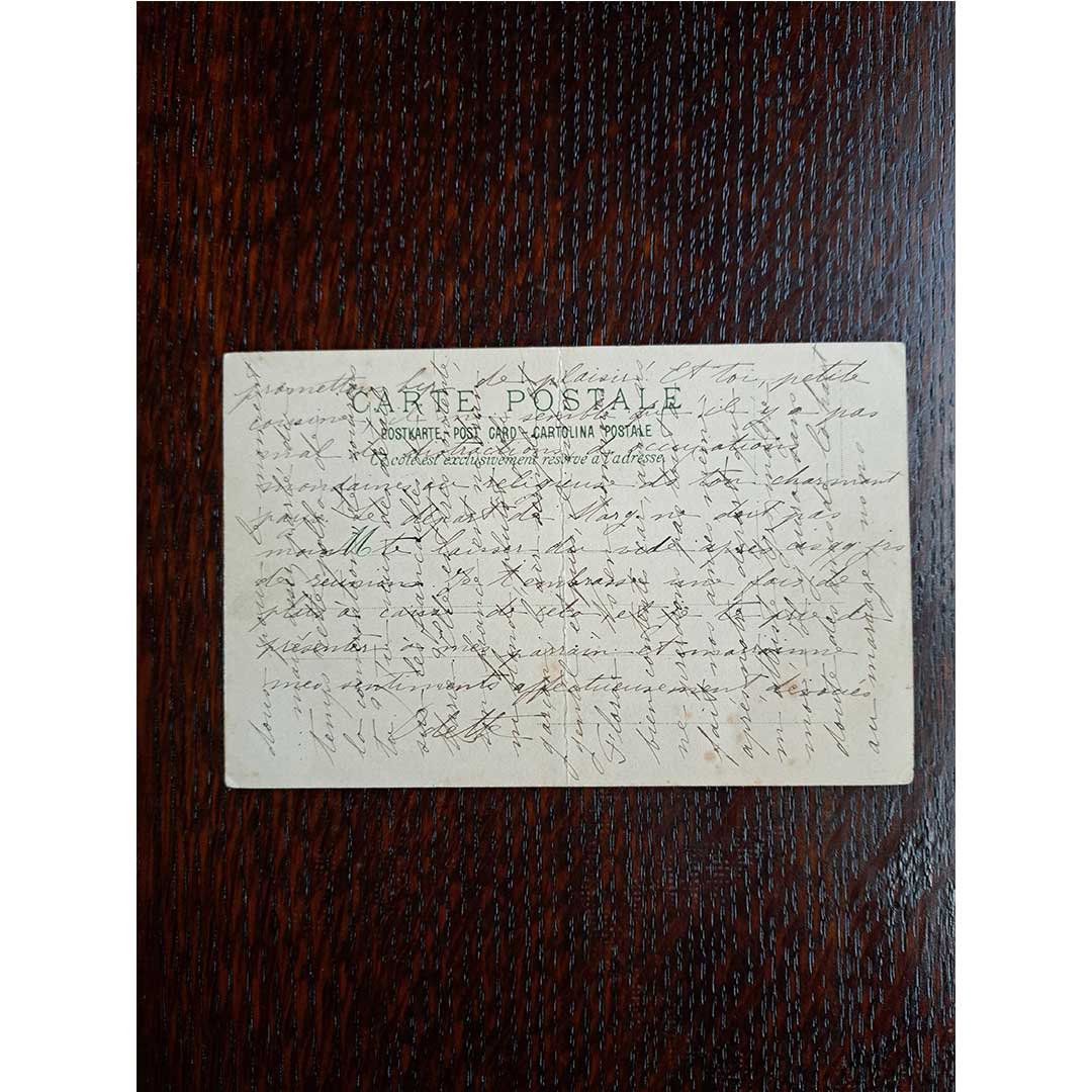 アルフォンス・ミュシャ ≪九月≫ 1900年 アンティーク絵はがき