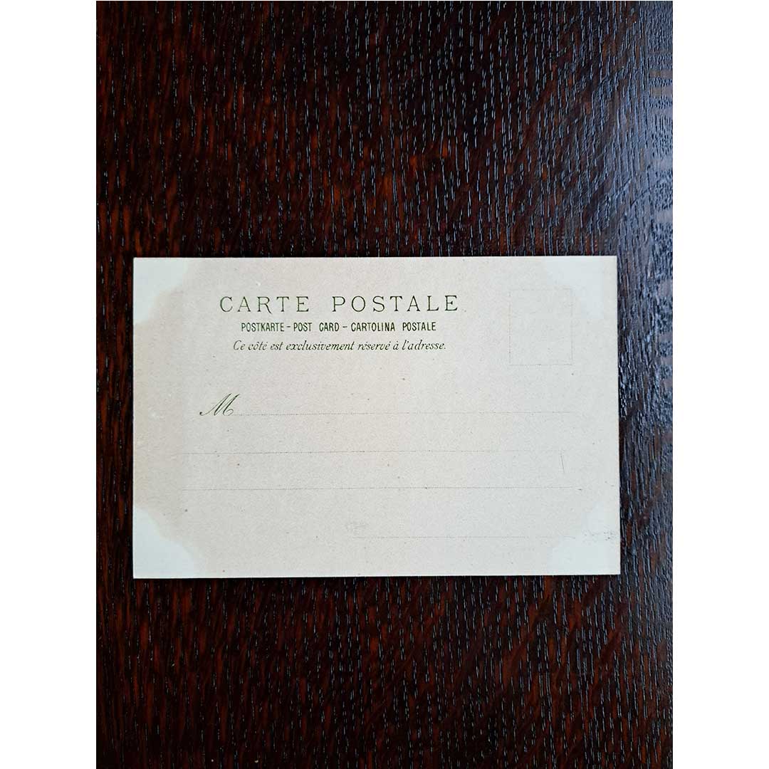 アルフォンス・ミュシャ ≪百合―四つの花≫  1900年　アンティーク絵はがき