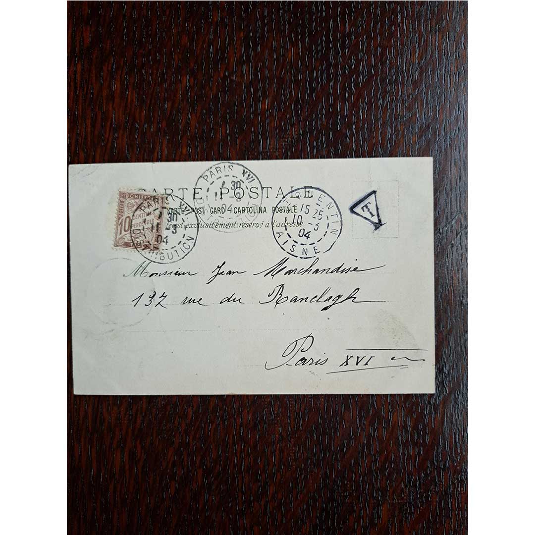 Alphonse Mucha "Mars" antique postcard