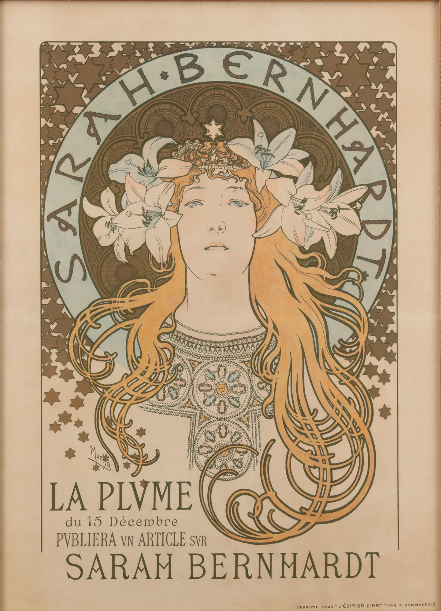 アルフォンス・ミュシャ「サラ・ベルナール」1896年