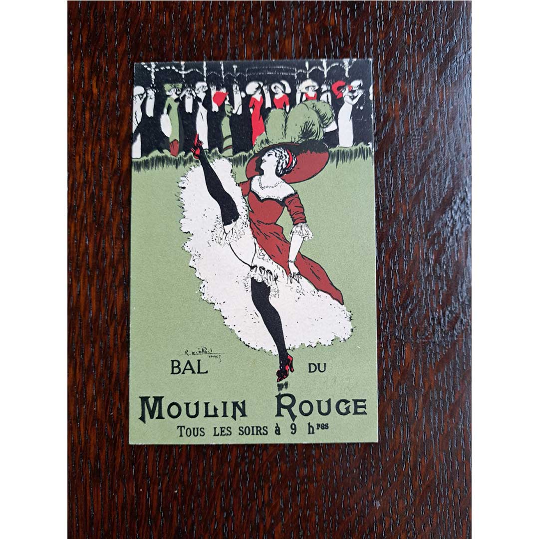 シャルル・ナイヨ ≪ムーラン・ルージュの舞踏会≫ 1910年頃 アンティーク絵はがき