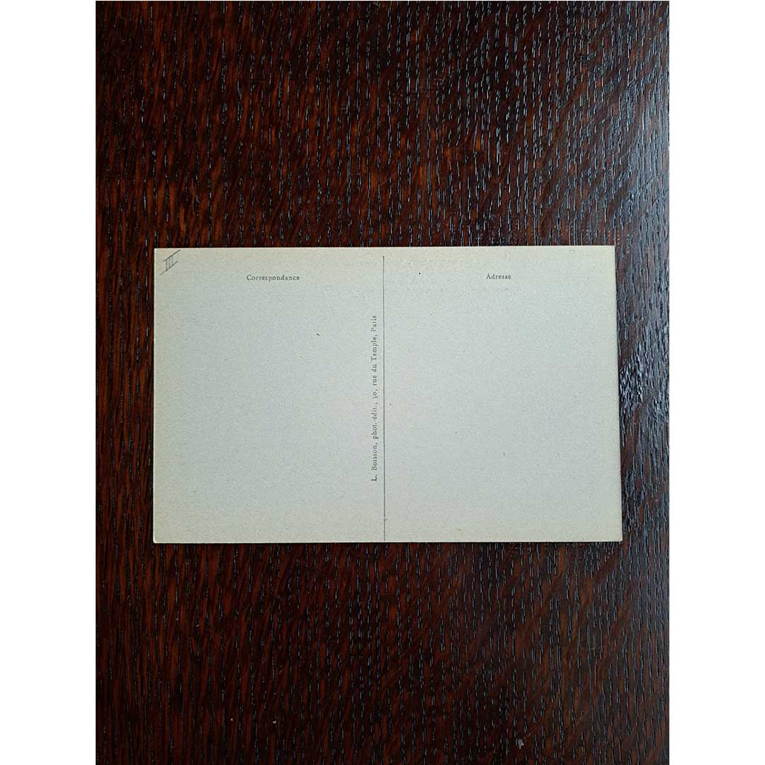 《パリ　モンマルトル　サン・ヴァンサン通り　アンリ4世の狩猟の待ち合わせ場所にした茅葺き屋根の家》｜ 1910年頃 アンティーク写真絵はがき