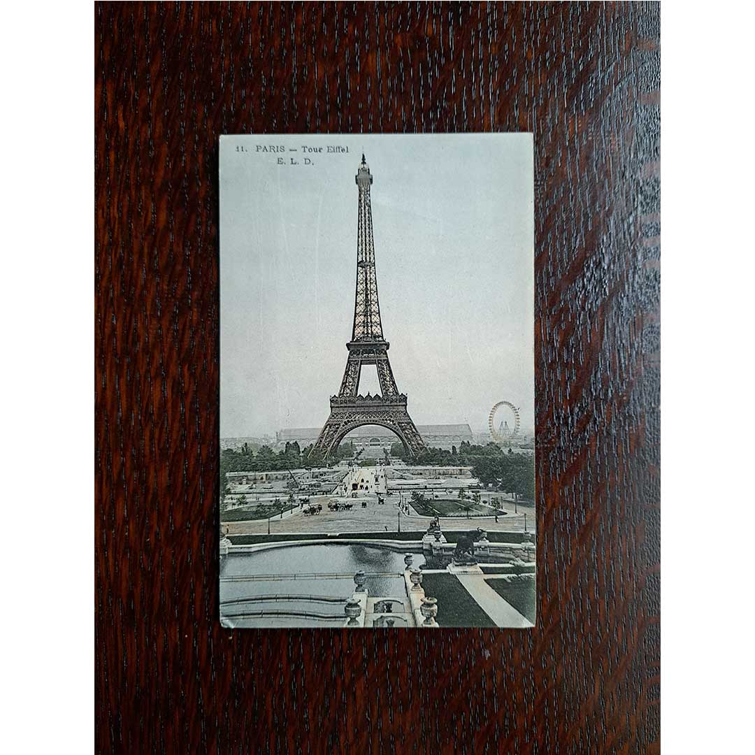 《パリ　エッフェル塔》｜ 1910年頃 アンティーク写真絵はがき