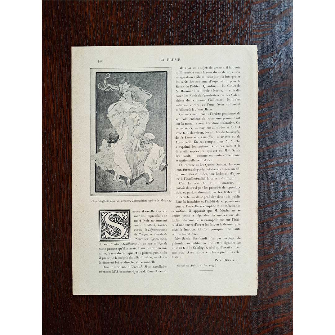 Alphonse Mucha's "King of Naples" and "Chocolat Ideal"