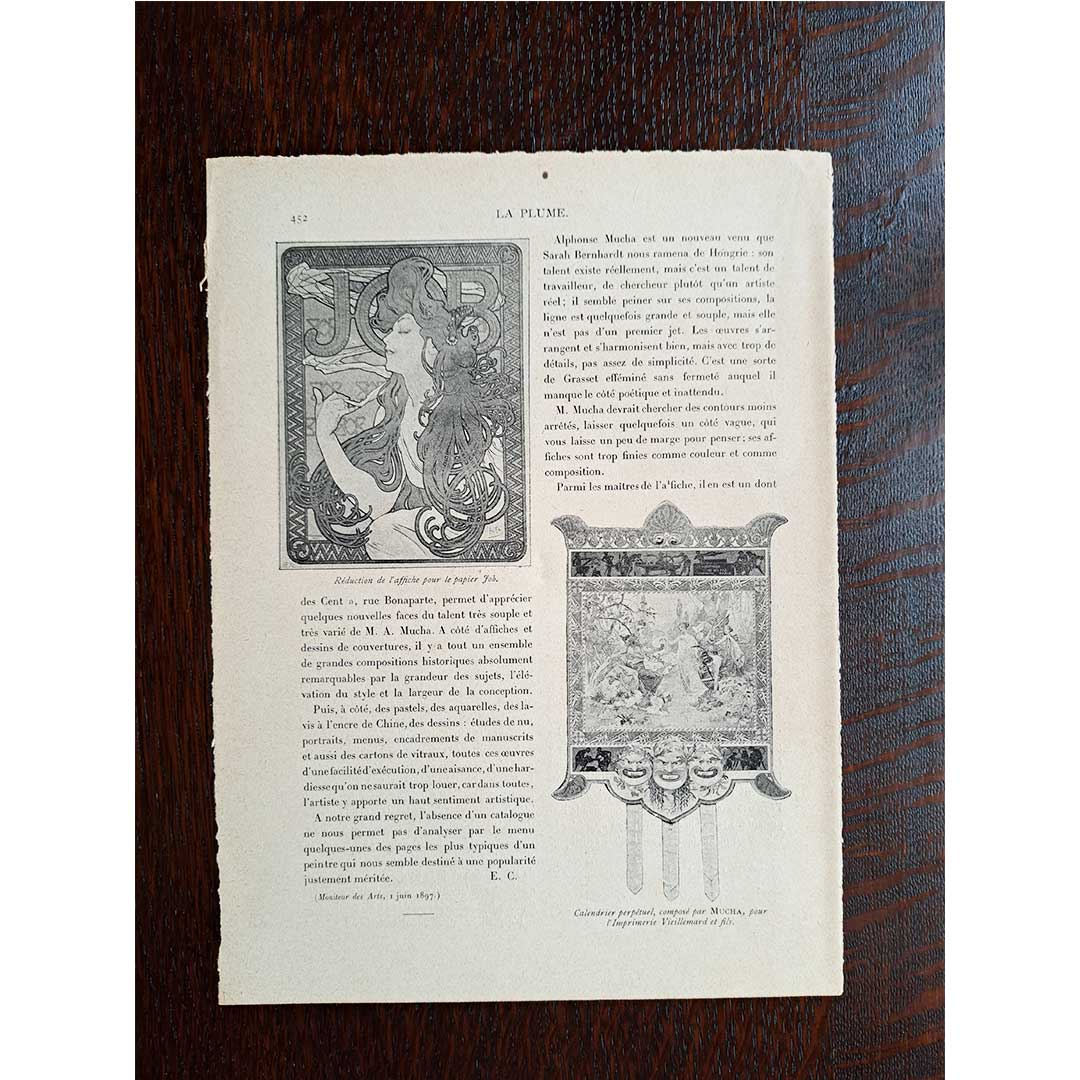 Alphonse Mucha "Job and Calendar" "Magi Calendar"