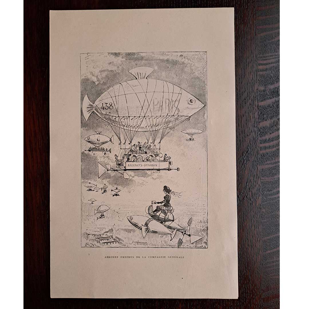 Albert Robida, "The General Company's Airship 'Aeronef'" from "The 20th Century"