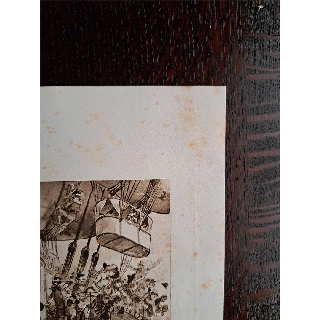 アルベール・ロビダ≪大西洋定期飛行船の出発≫『20世紀』より