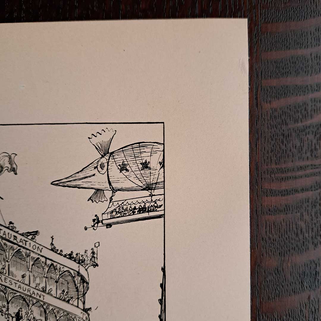 アルベール・ロビダ≪航空中央駅　ノートルダム寺院≫『20世紀』