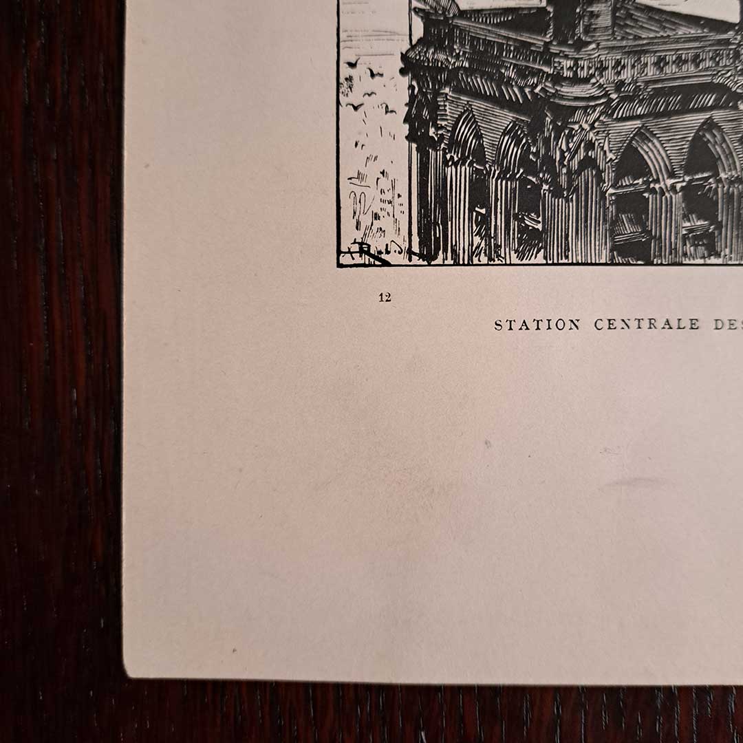 アルベール・ロビダ≪航空中央駅　ノートルダム寺院≫『20世紀』