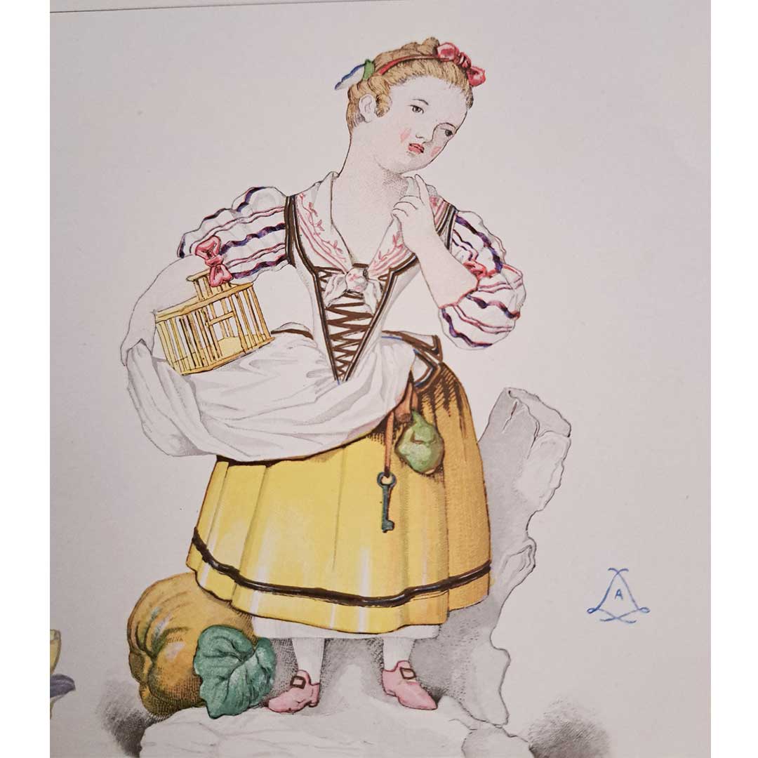 Sevres soft porcelain "DEBUTS DE LA FABRICATION" (early production) Plate No. 12