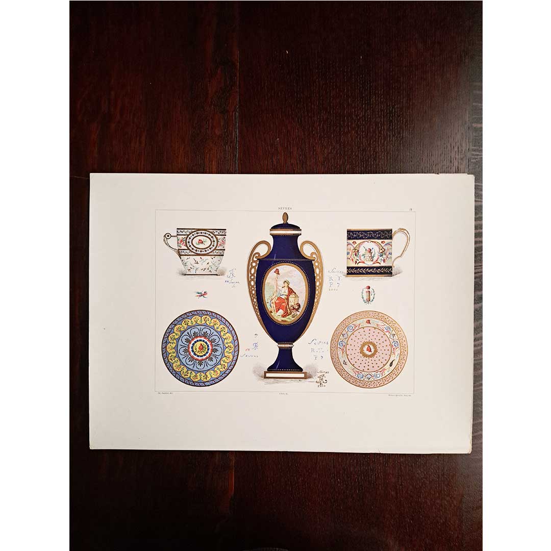 Sèvres soft-paste porcelain "Age of the Revolution" plate no. 2
