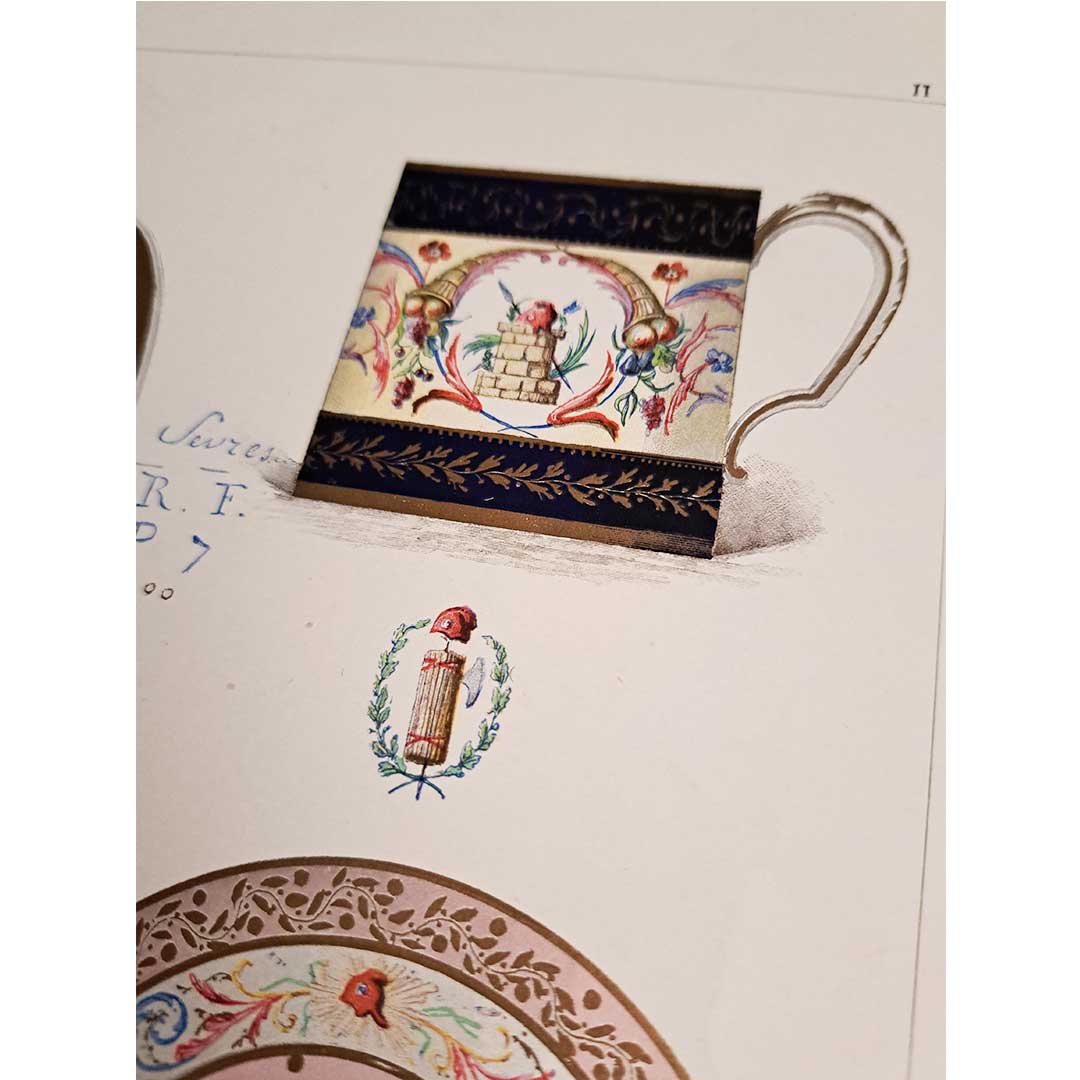 Sèvres soft-paste porcelain "Age of the Revolution" plate no. 2