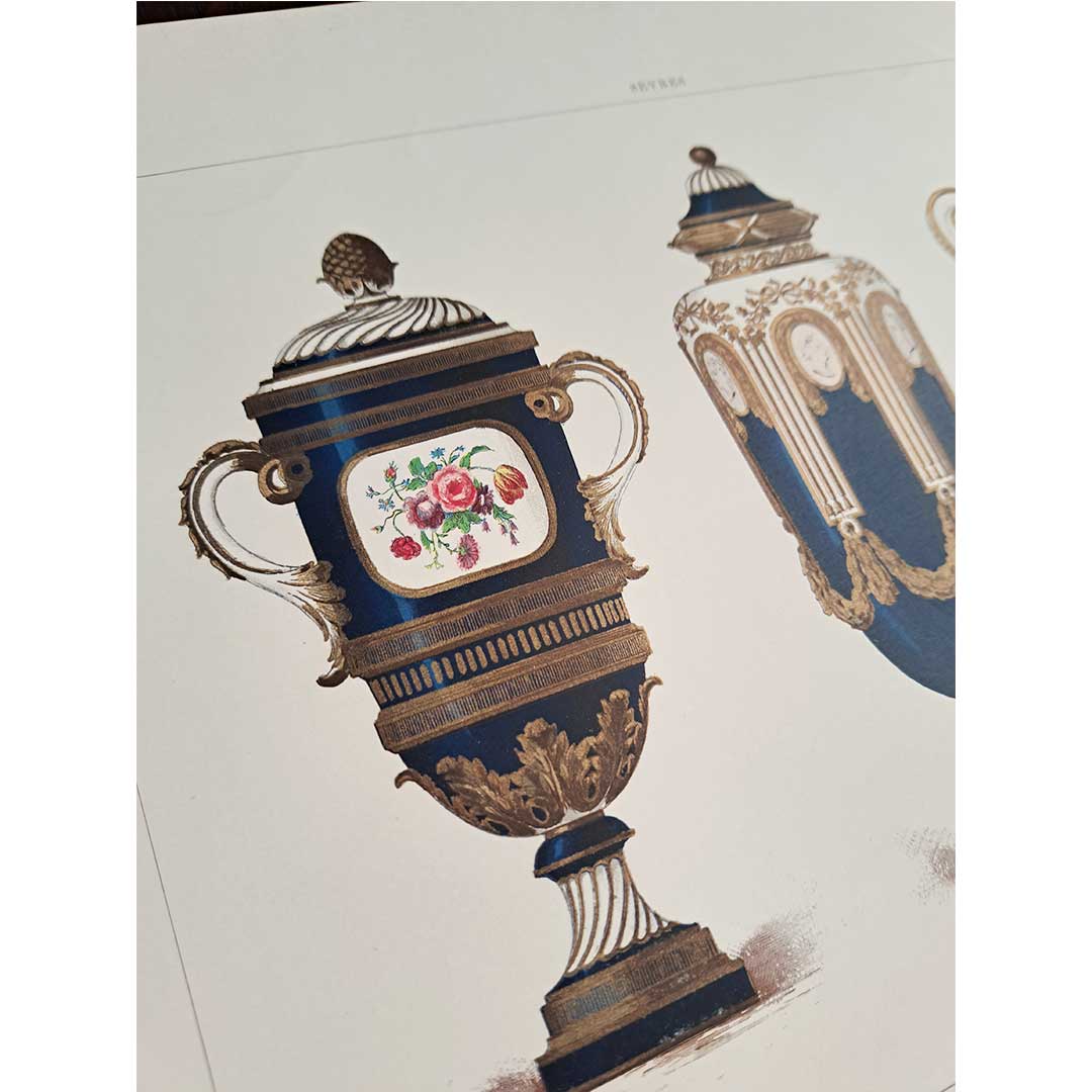 Sèvres soft porcelain "Vase presented to Tipu Sultan by Louis XVI" Plate No. 31