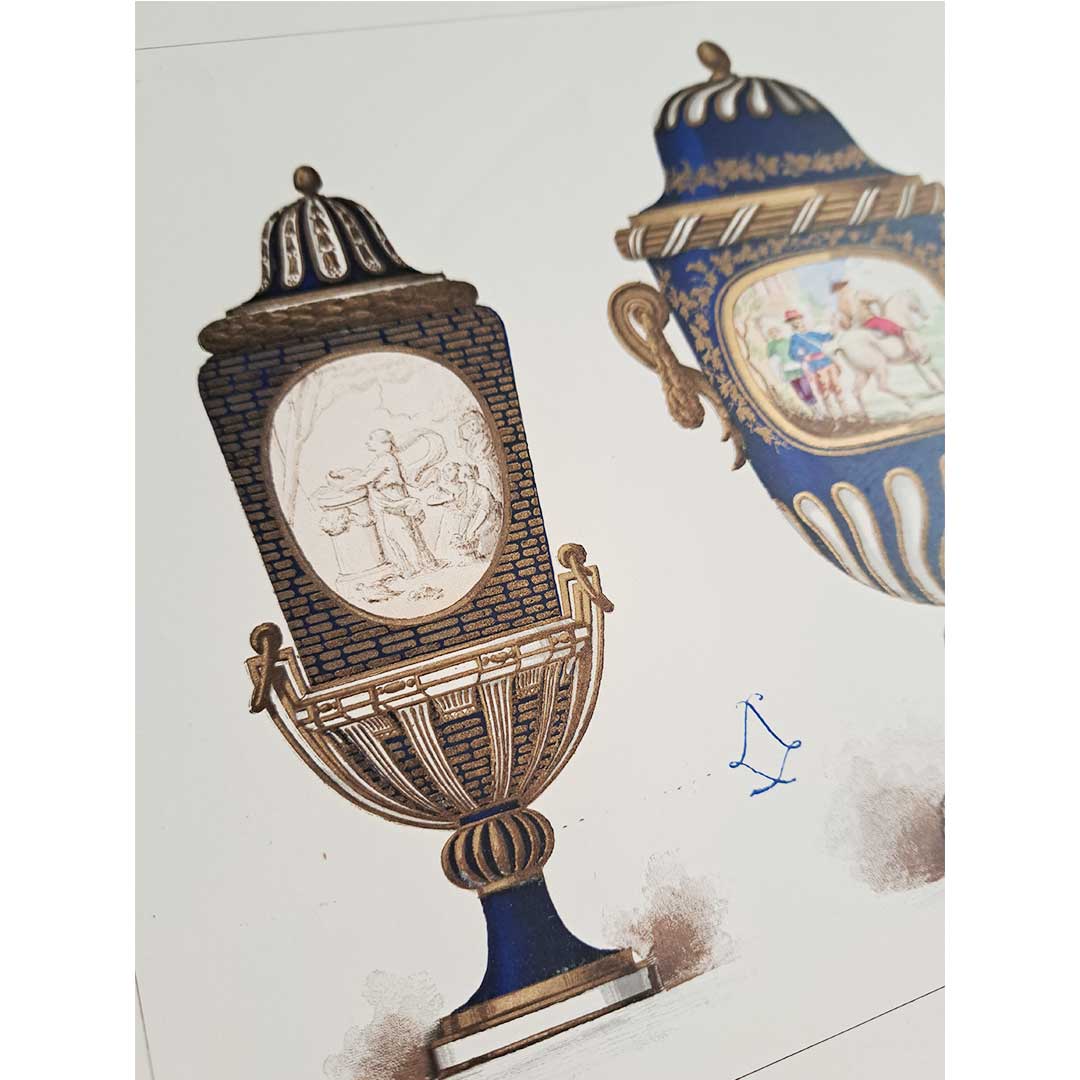 Sèvres soft-paste porcelain, "Collection John of the South Kensington Museum (V&amp;A Museum)", plate no. 33