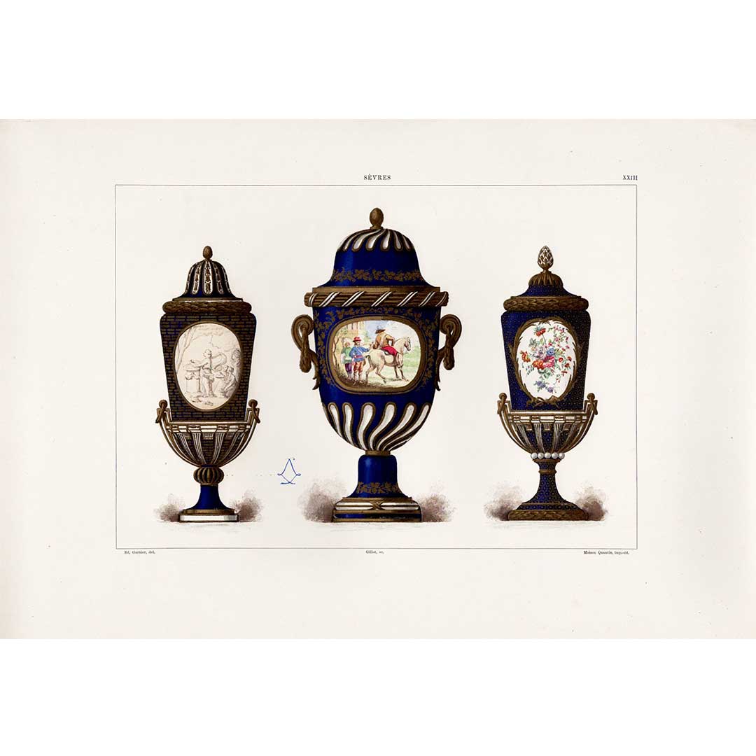 Sèvres soft-paste porcelain, "Collection John of the South Kensington Museum (V&amp;A Museum)", plate no. 33