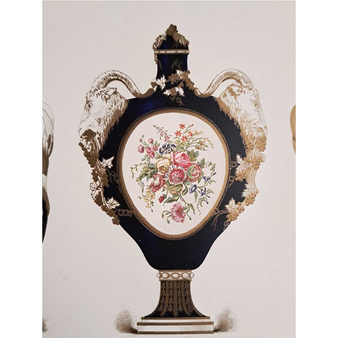 Sèvres soft porcelain "Vase" plate No. 41