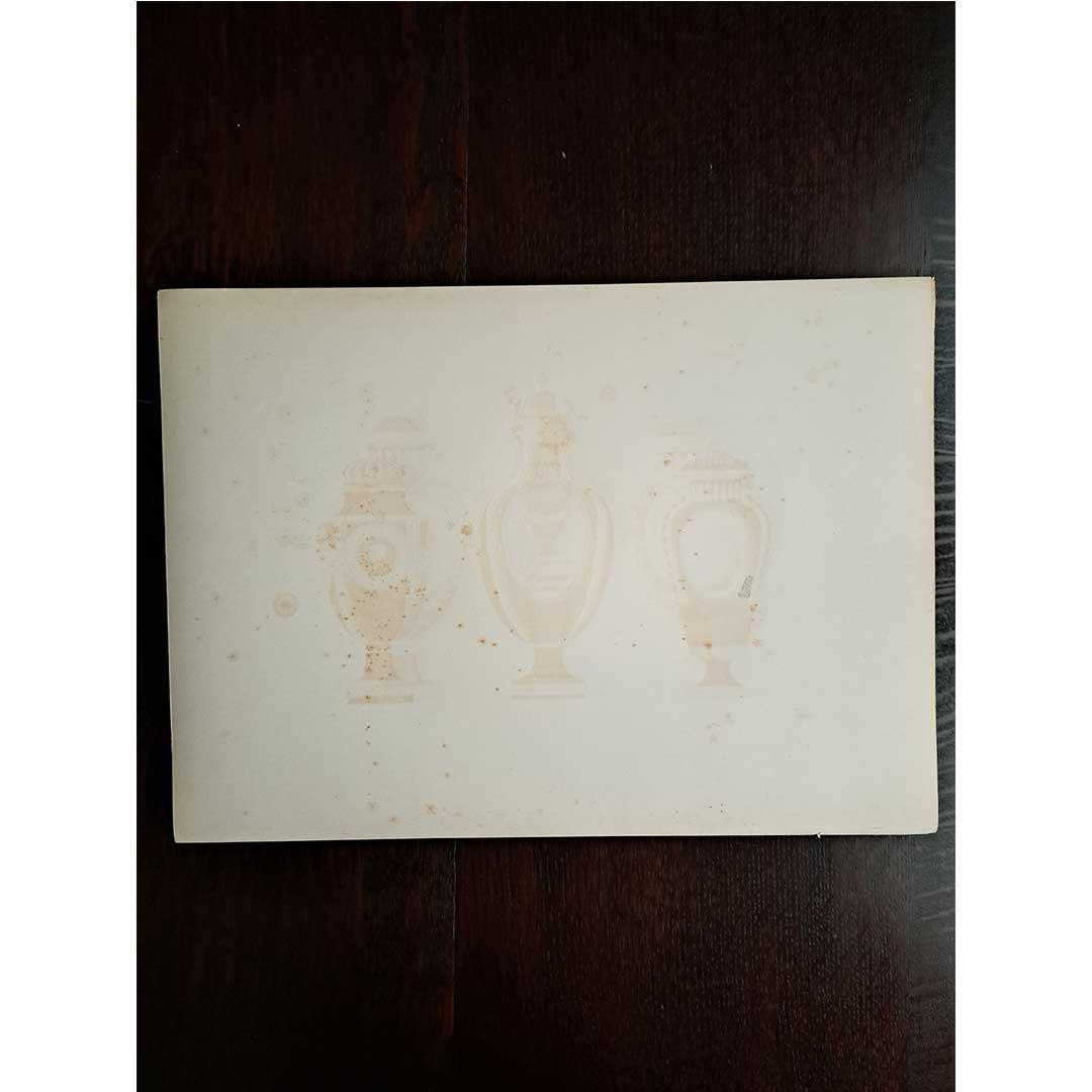 Sèvres soft porcelain "Vase" plate No. 43