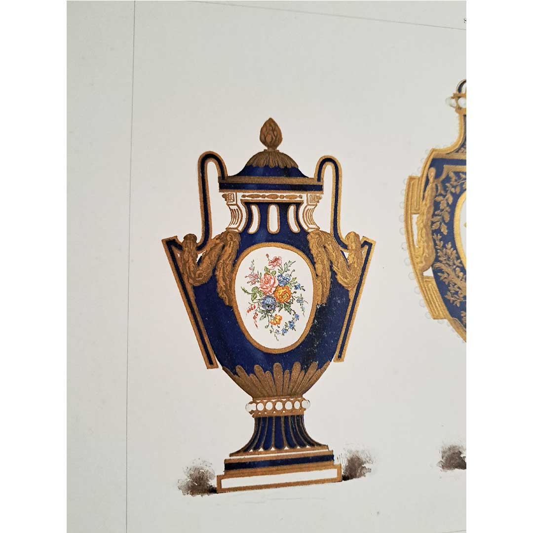 Sèvres soft porcelain "Vase" plate No. 46