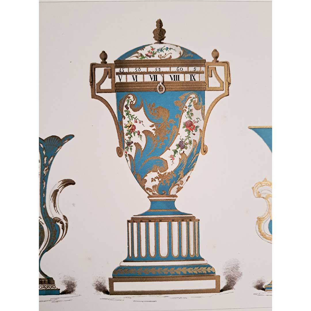Sèvres soft porcelain "Vase" plate No. 49
