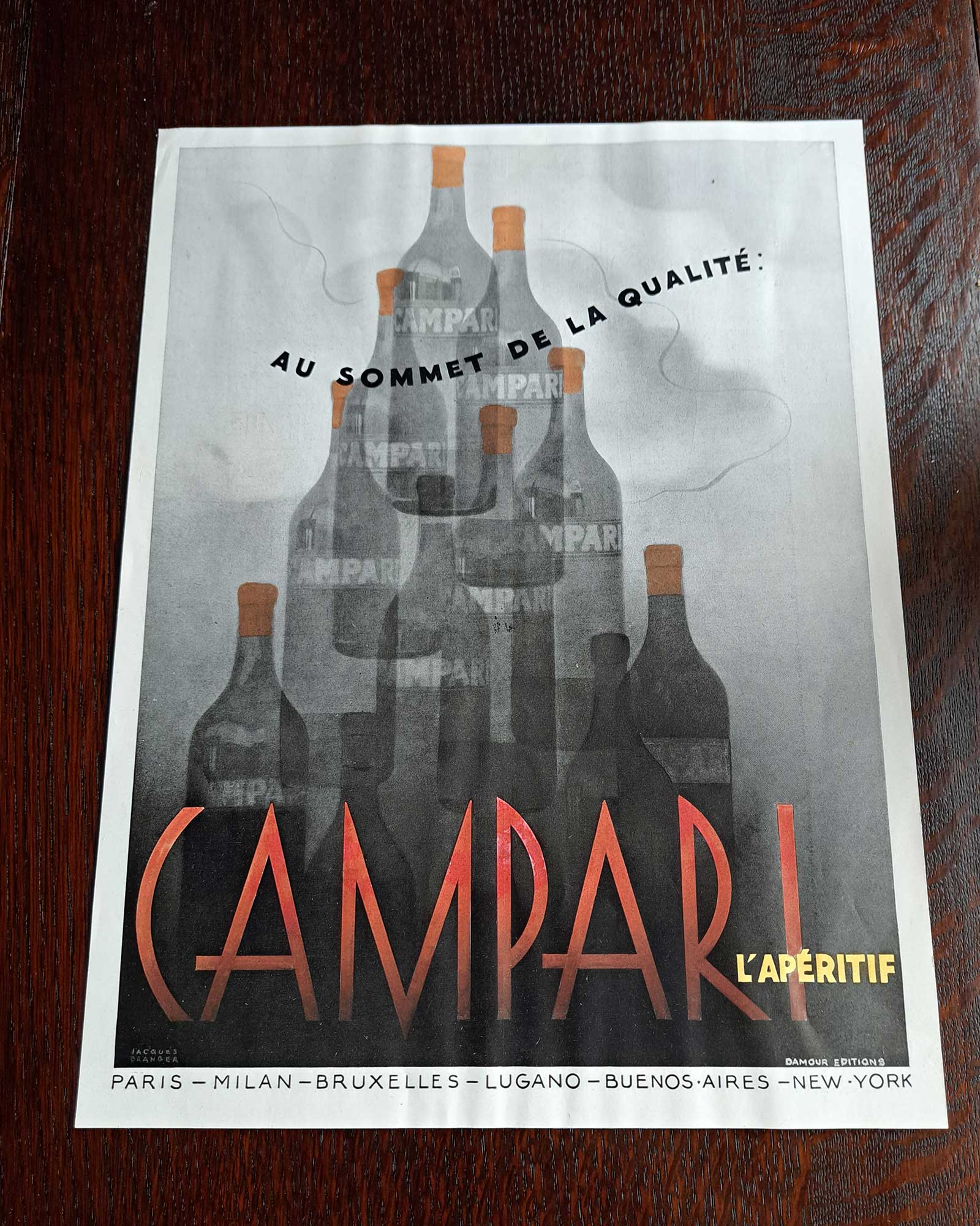 カンパリ　ヴィンテージ広告　1950年頃
